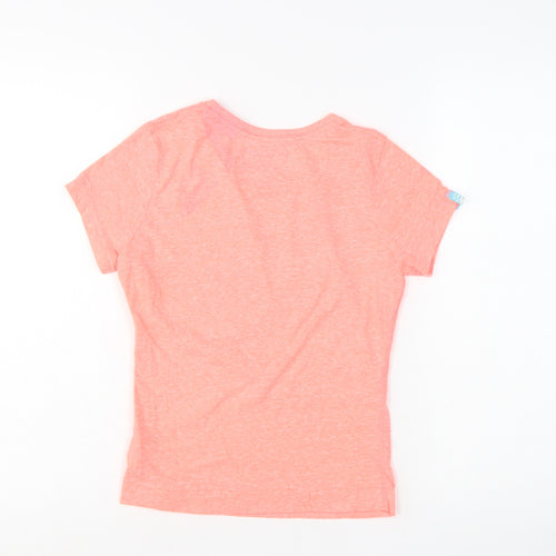 Superdry Women's Pink XS Graphic Slim Fit Short Sleeve T-Shirt