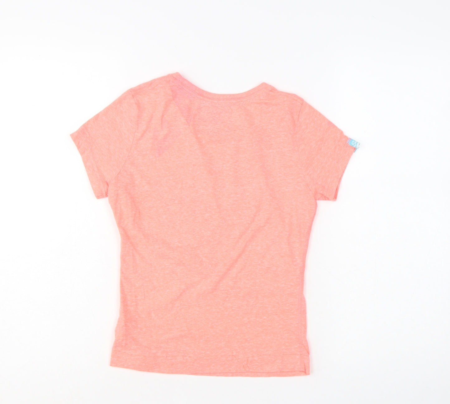 Superdry Women's Pink XS Graphic Slim Fit Short Sleeve T-Shirt