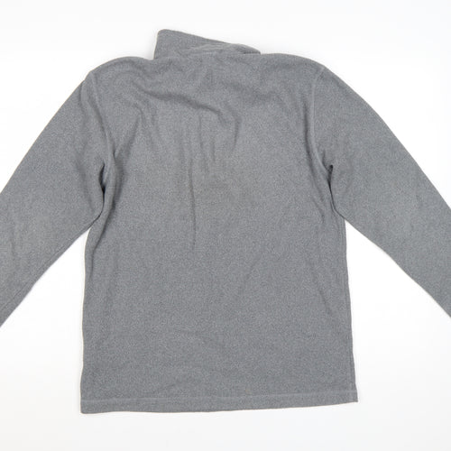 The North Face Mens Grey Fleece 1/4 Zip Pullover Sweatshirt Size S