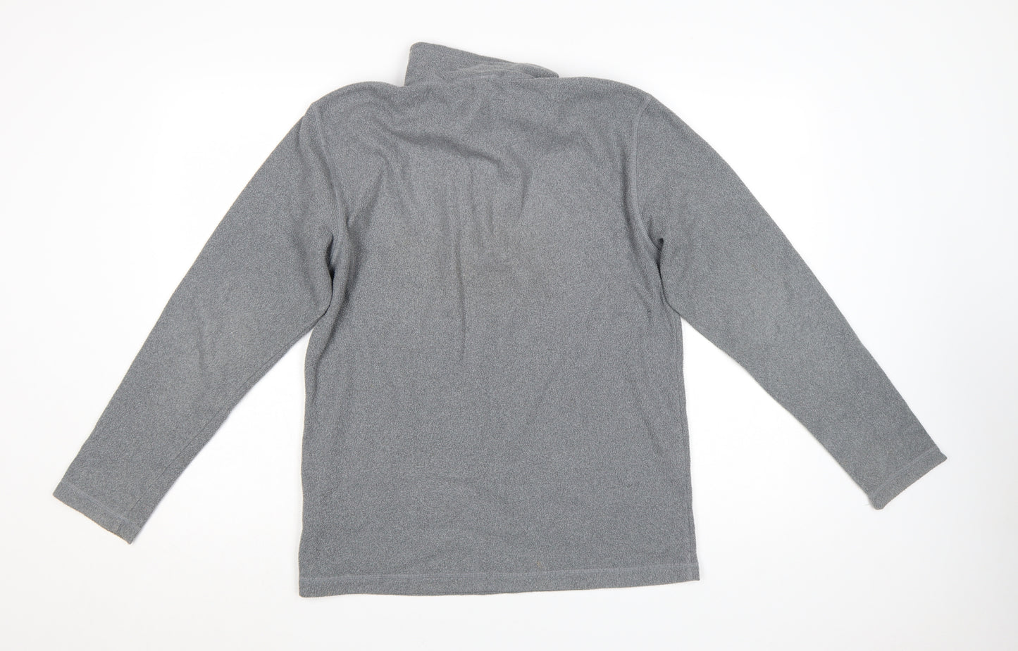 The North Face Mens Grey Fleece 1/4 Zip Pullover Sweatshirt Size S