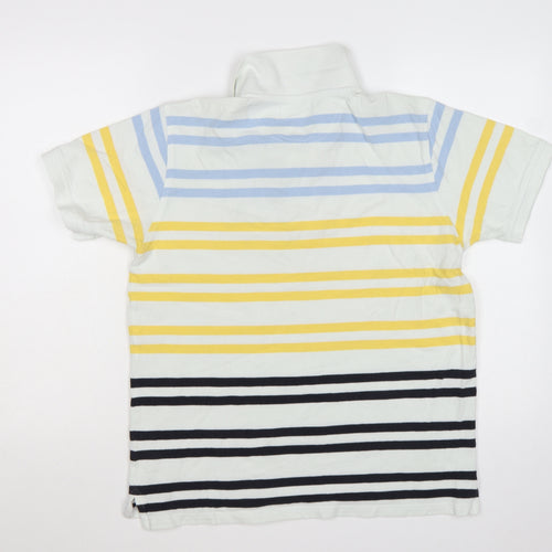 Henri Lloyd Men's Multicoloured Striped Cotton Polo Shirt L