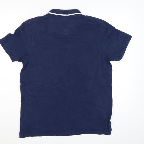 SoulCal & Co Men's Blue Polo Shirt Size M Casual Cotton