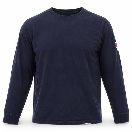 Champion Men's Blue Long Sleeve Cotton Crew Neck Athletic Top M