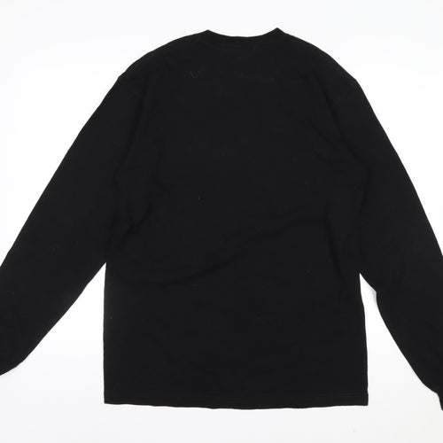 Jansport Men's Black AB Tech Long Sleeve Cotton Graphic Shirt Size M
