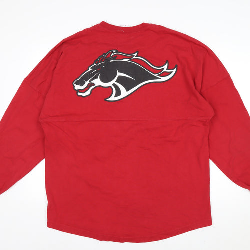 Spirit Jersey Men's Red Brophy Lace Up Long Sleeve Cotton Top M