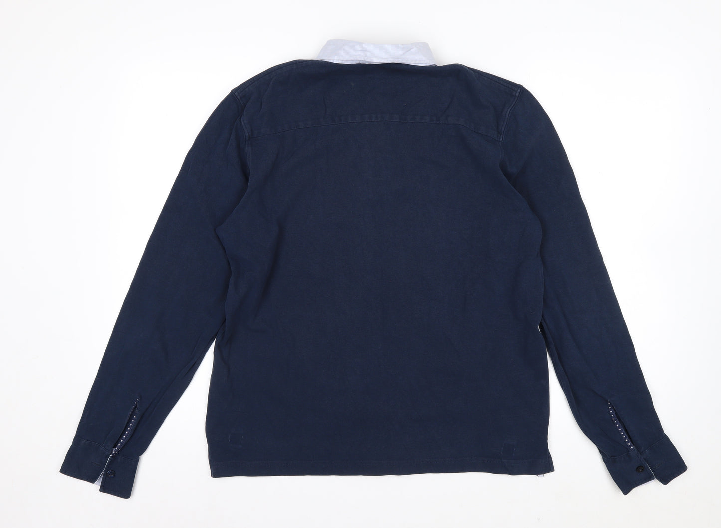 GANT Men's Blue Cotton Long Sleeve Collared Casual Shirt Size M