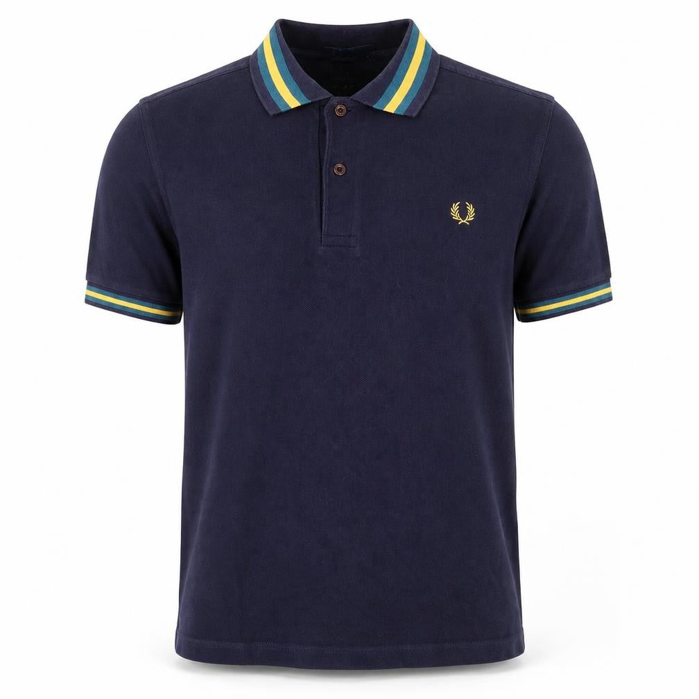 Fred Perry Men's Blue Cotton Polo Shirt Size S Classic Style
