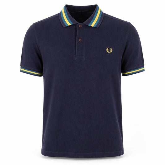 Fred Perry Men's Blue Cotton Polo Shirt Size S Classic Style