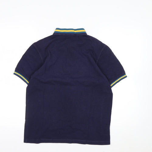 Fred Perry Men's Blue Cotton Polo Shirt Size S Classic Style