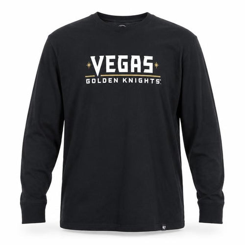 47 Men's Black Vegas Golden Knights Long Sleeve T-Shirt Size M