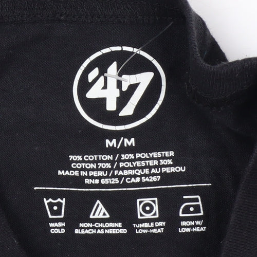 47 Men's Black Vegas Golden Knights Long Sleeve T-Shirt Size M