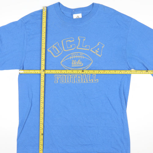 Adidas Men's Blue UCLA Football Long Sleeve Cotton T-Shirt M