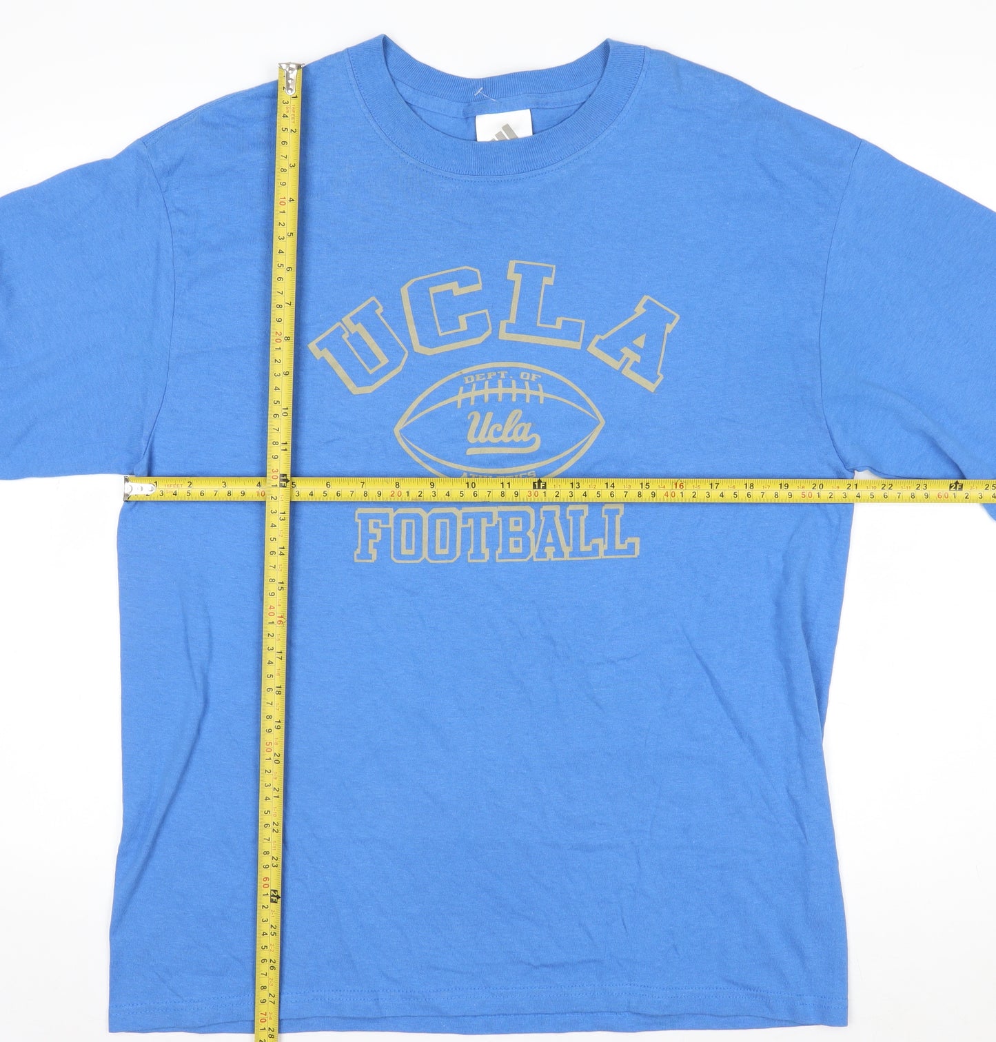 Adidas Men's Blue UCLA Football Long Sleeve Cotton T-Shirt M
