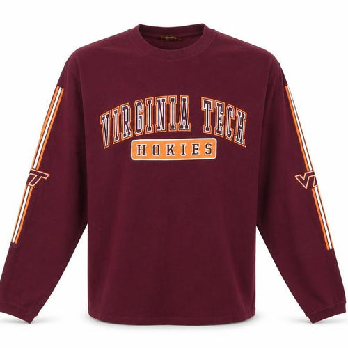 NCC Gold Apparel Men’s Red Long Sleeve Virginia Tech T-Shirt L