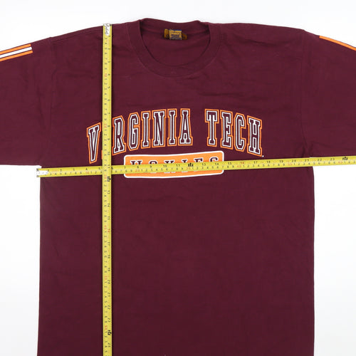 NCC Gold Apparel Men’s Red Long Sleeve Virginia Tech T-Shirt L