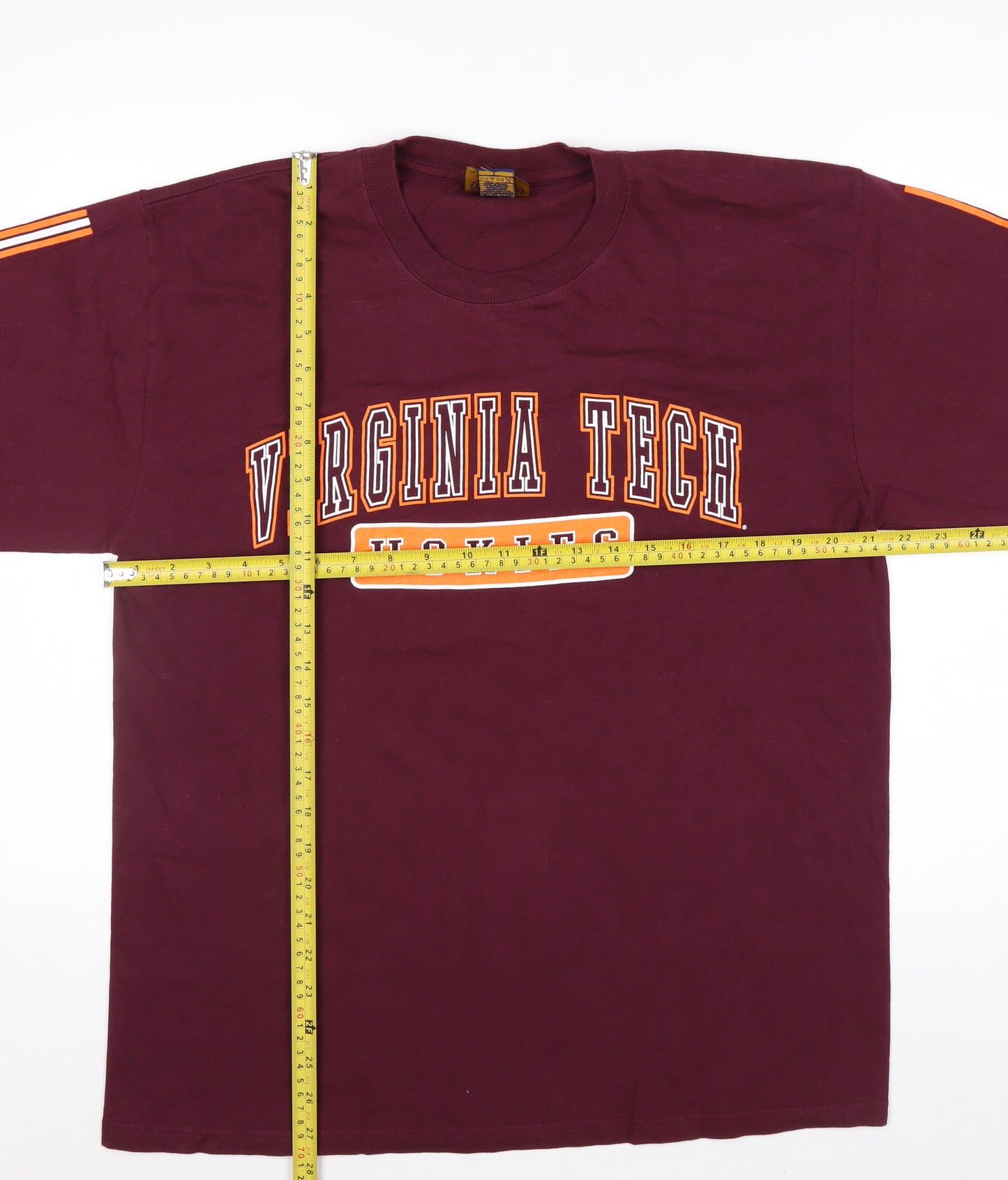 NCC Gold Apparel Men’s Red Long Sleeve Virginia Tech T-Shirt L