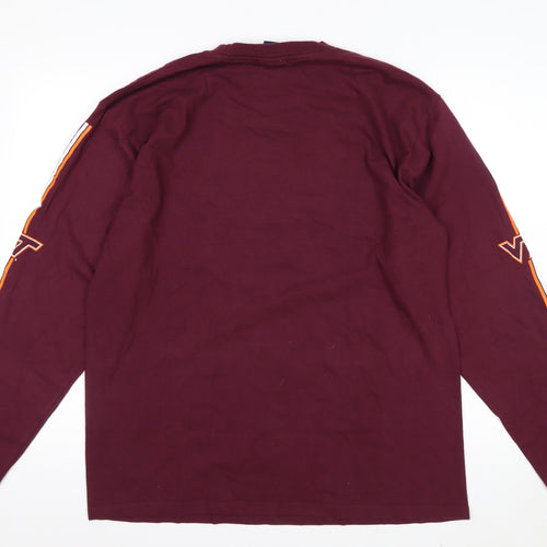 NCC Gold Apparel Men’s Red Long Sleeve Virginia Tech T-Shirt L