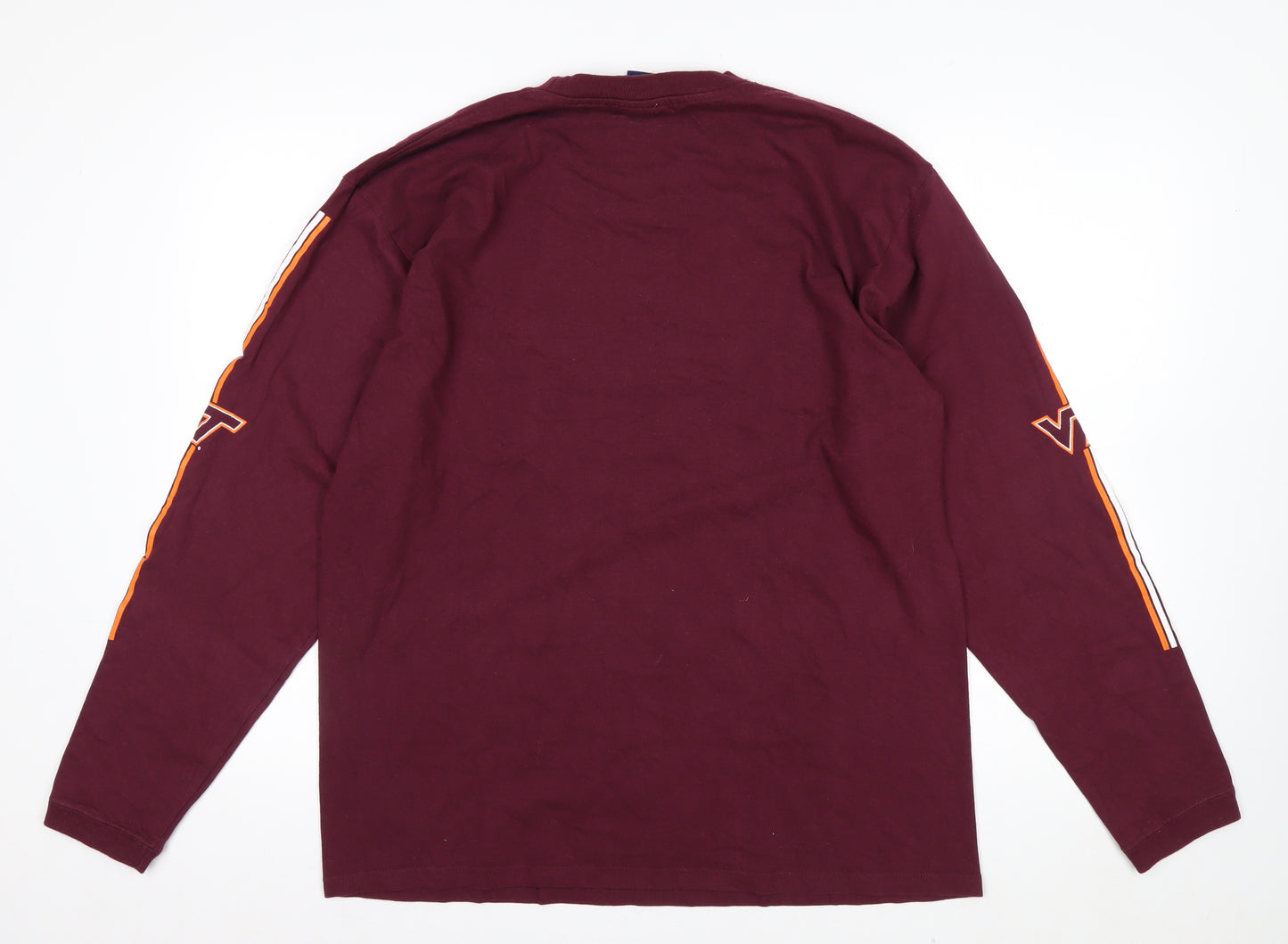 NCC Gold Apparel Men’s Red Long Sleeve Virginia Tech T-Shirt L