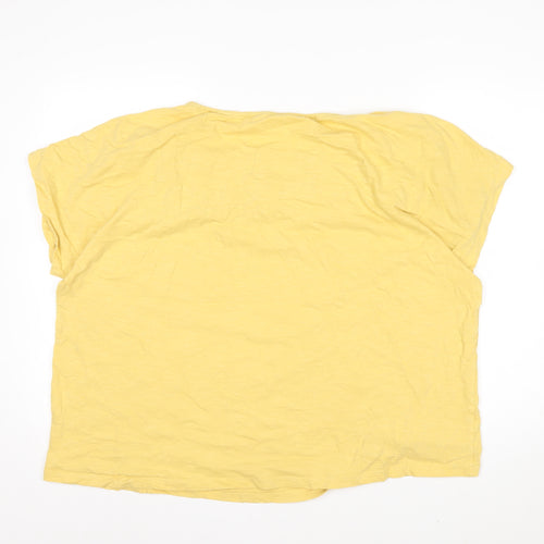 White Stuff Womens Yellow Cotton Tunic Blouse Size 24