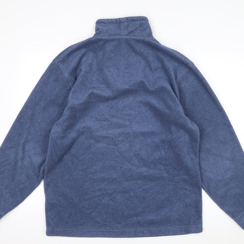 Hawkshead Men's Blue 1/4 Zip Fleece Pullover Sweatshirt Size S
