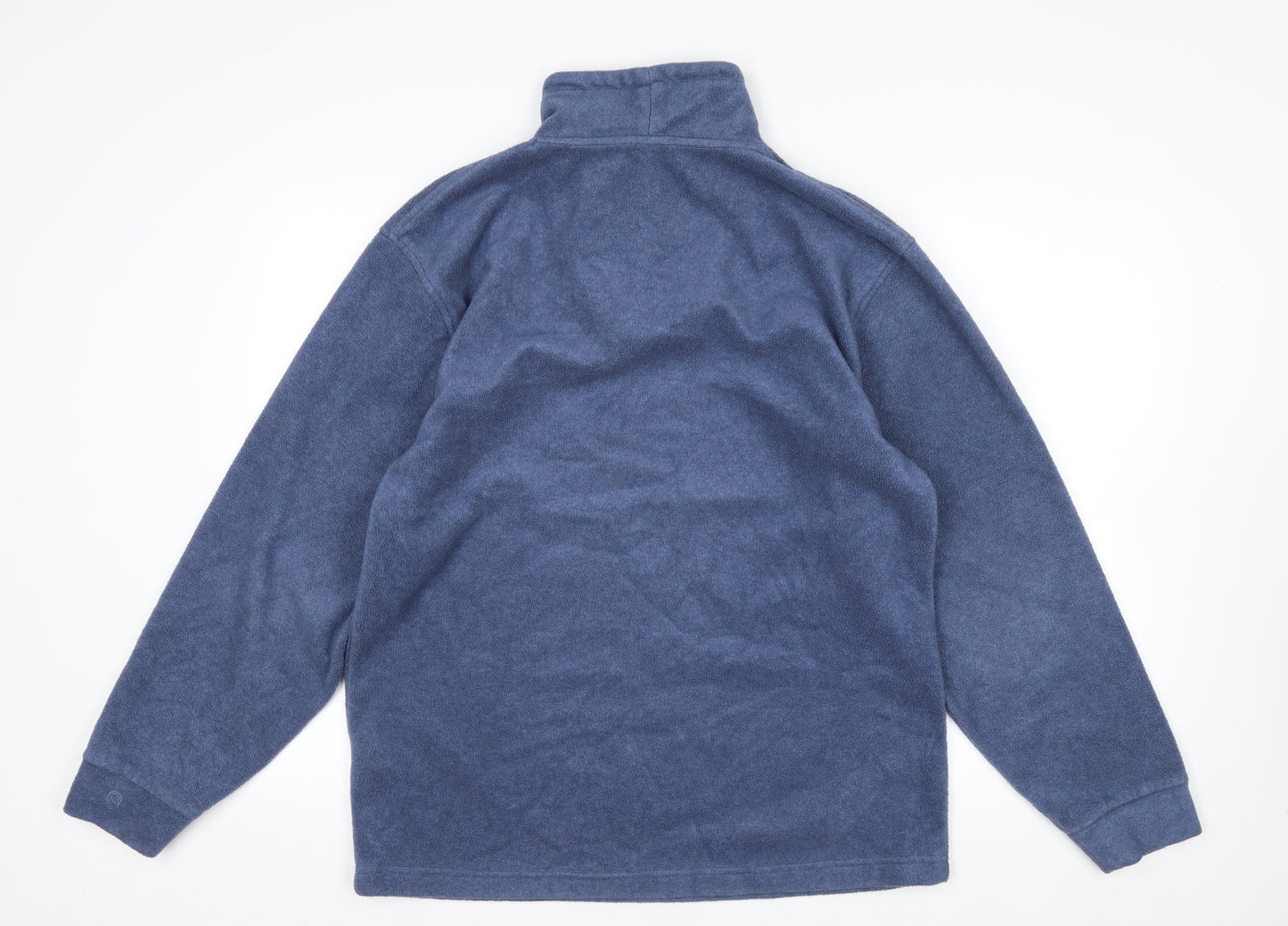 Hawkshead Men's Blue 1/4 Zip Fleece Pullover Sweatshirt Size S