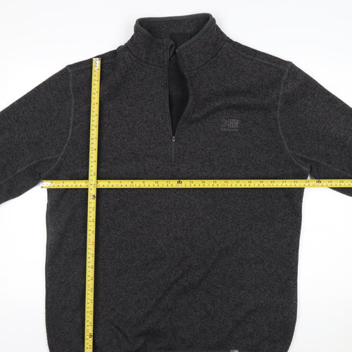 Karrimor Men's Grey XL Fleece 1/4 Zip Pullover Sweatshirt