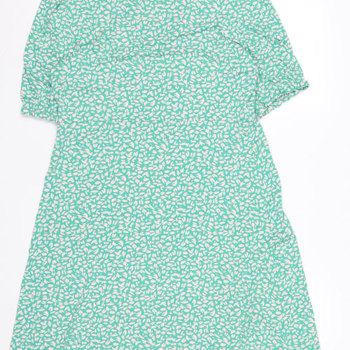 Marks and Spencer Women’s Green Floral A-Line Long Dress Size 14