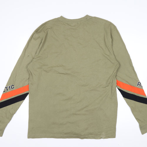 Russell Athletic Men’s Green XL Long Sleeve Sports Cotton Top