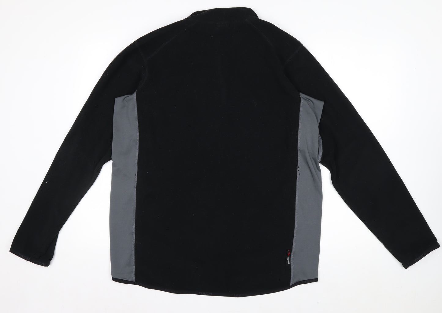 TOG24 Men's Black Fleece 1/4 Zip Pullover Sweatshirt Size L