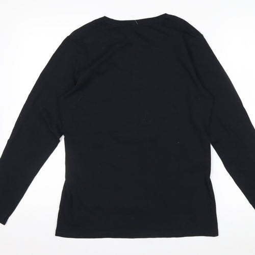 Fanatics Men’s Black Maryland Long Sleeve Cotton Graphic Top M