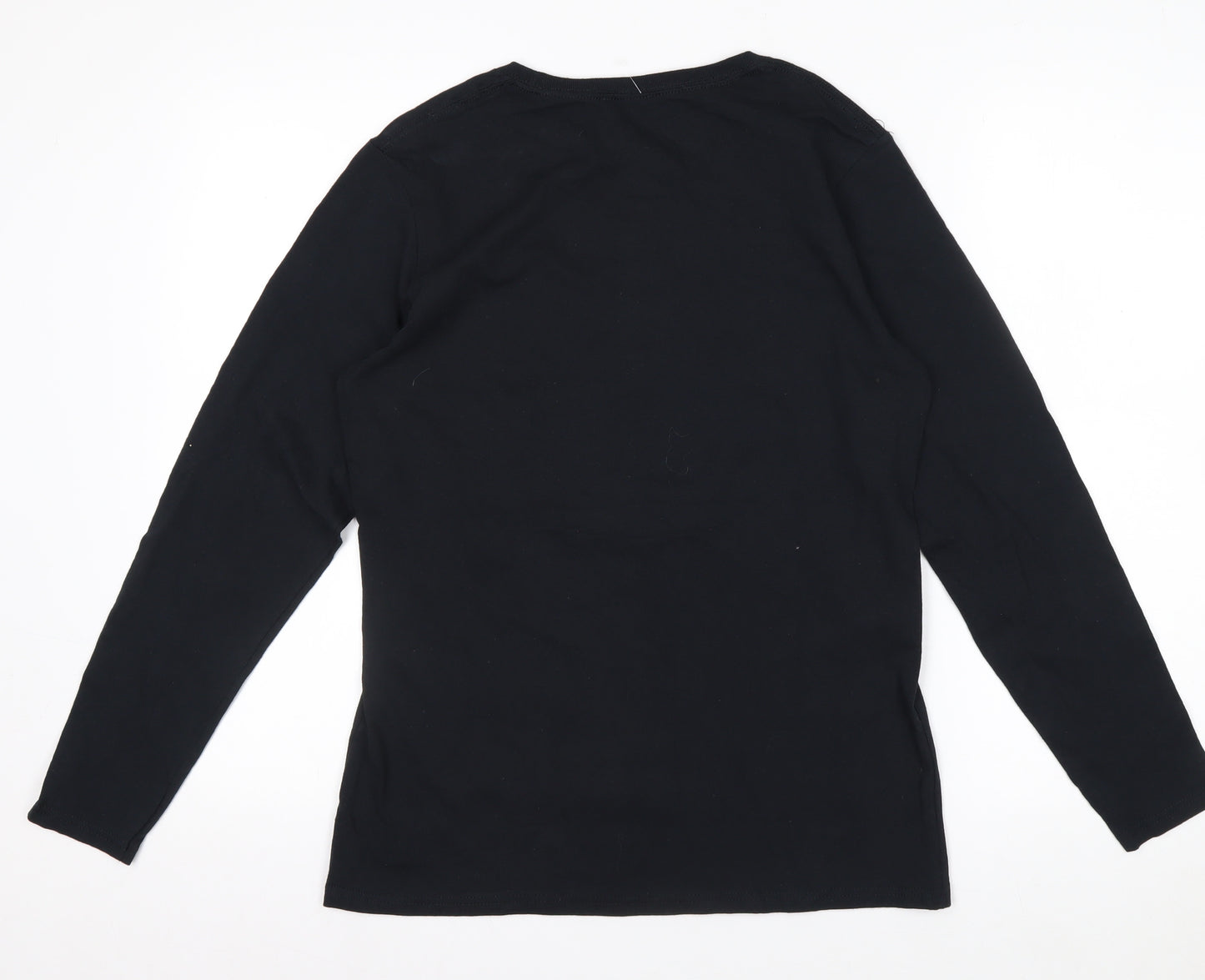 Fanatics Men’s Black Maryland Long Sleeve Cotton Graphic Top M