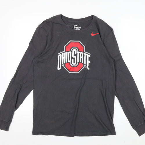 Nike Men's Black Ohio State Long Sleeve Athletic Cut T-Shirt Size S
