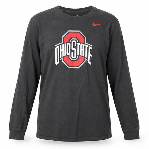 Nike Men's Black Ohio State Long Sleeve Athletic Cut T-Shirt Size S