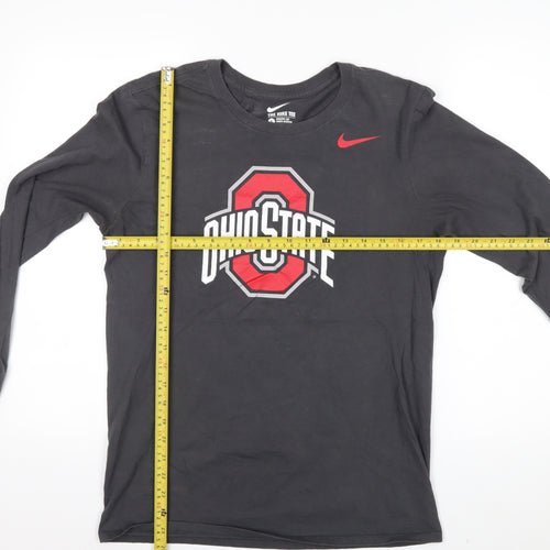 Nike Men's Black Ohio State Long Sleeve Athletic Cut T-Shirt Size S