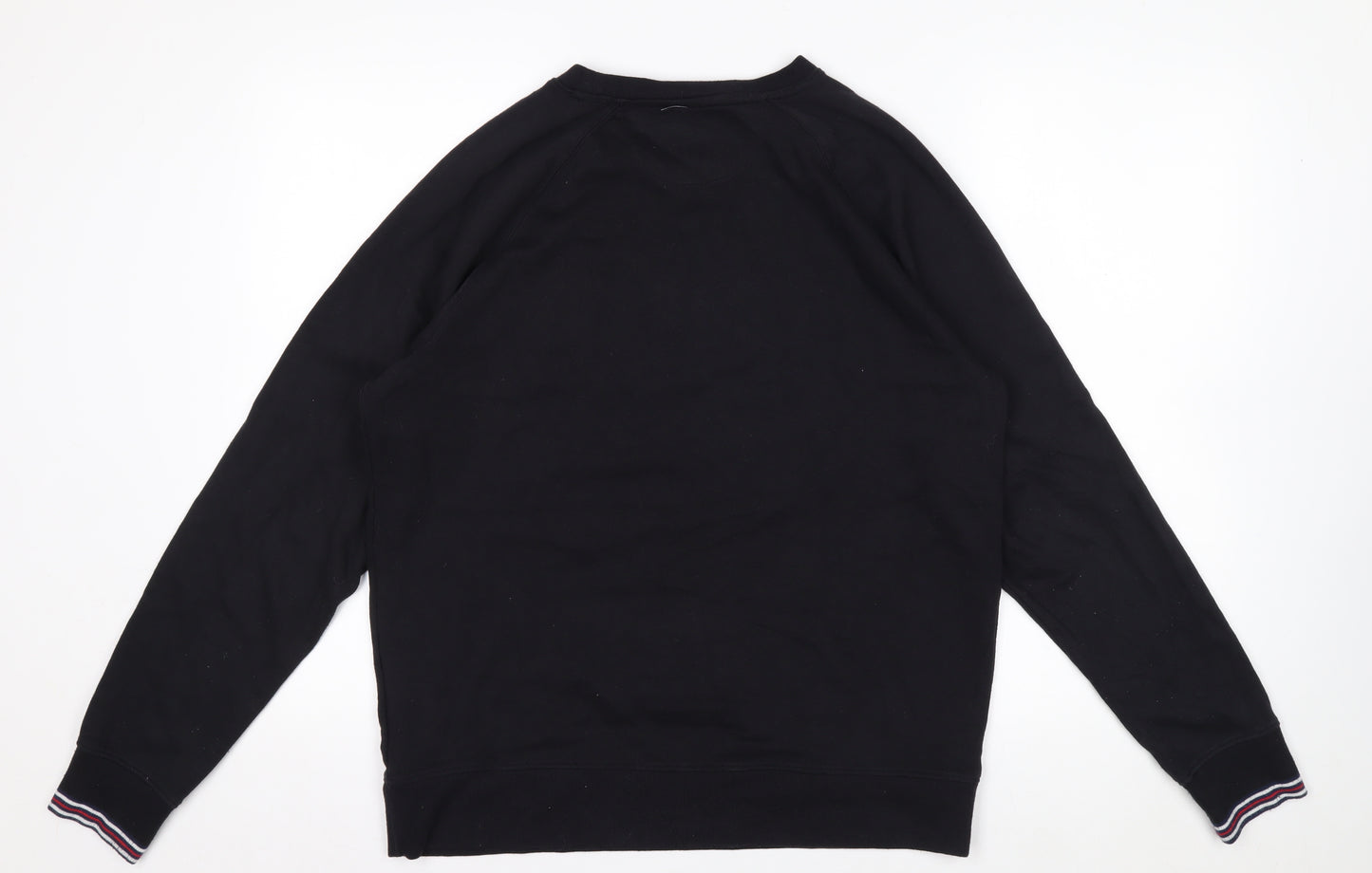 FILA Men’s Black Crew Neck Logo Pullover Sweatshirt Size S