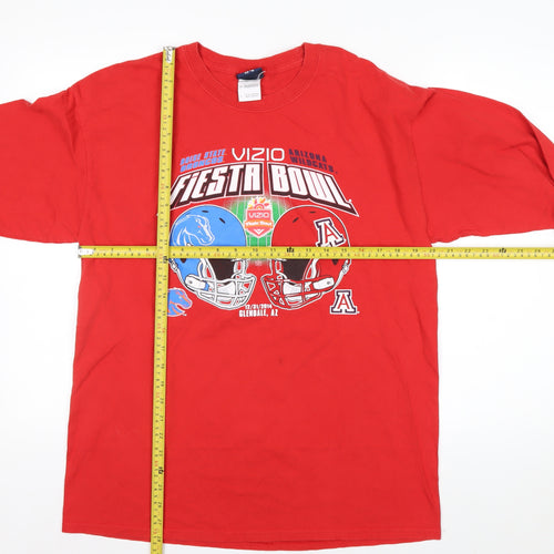 Blue 84 Men's Red Fiesta Bowl Long Sleeve Graphic T-Shirt Size L