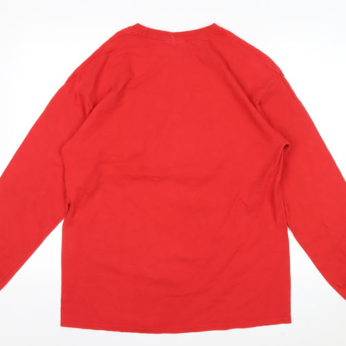 Blue 84 Men's Red Fiesta Bowl Long Sleeve Graphic T-Shirt Size L