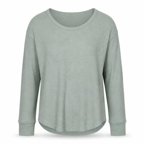 GAP Men's Green Long Sleeve Cotton Waffle Shirt Size M