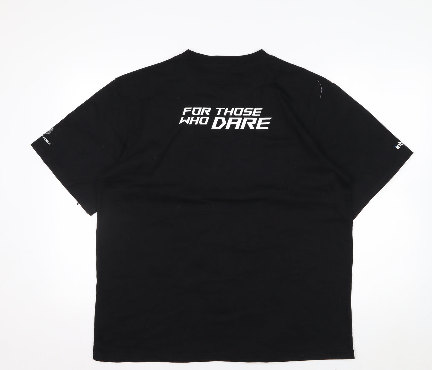 Republic of Gamers Men's Black XL Graphic Cotton T-Shirt