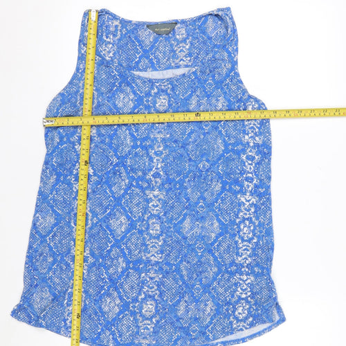 Ruth Langsford Women's Blue Geometric Sleeveless Tank Top Size M