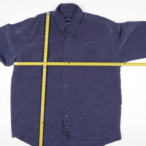 Thomas Browne Men's Blue Long Sleeve Button-Up Shirt Size L
