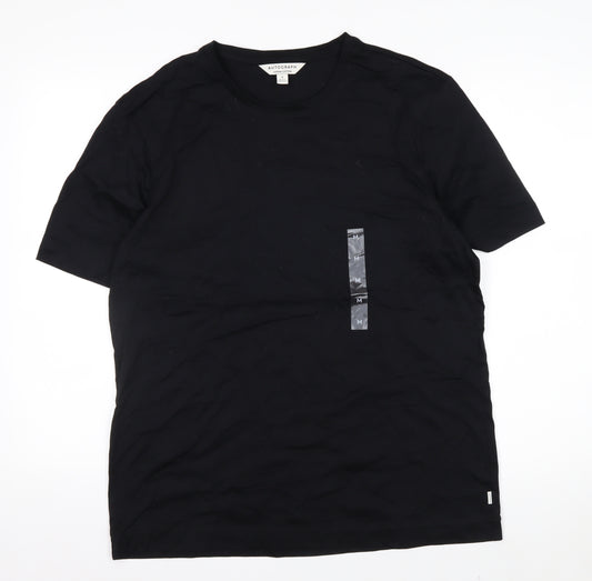 Marks and Spencer Autograph Men's Black Supima Cotton Crew Neck T-Shirt M
