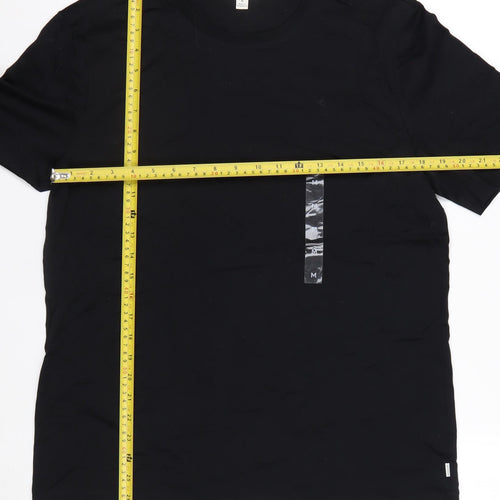 Marks and Spencer Autograph Men's Black Supima Cotton Crew Neck T-Shirt M