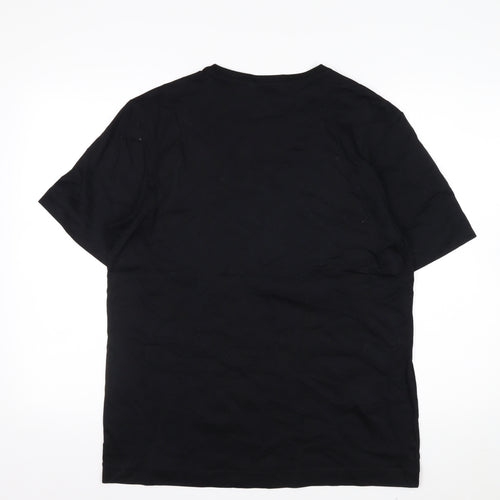 Marks and Spencer Autograph Men's Black Supima Cotton Crew Neck T-Shirt M