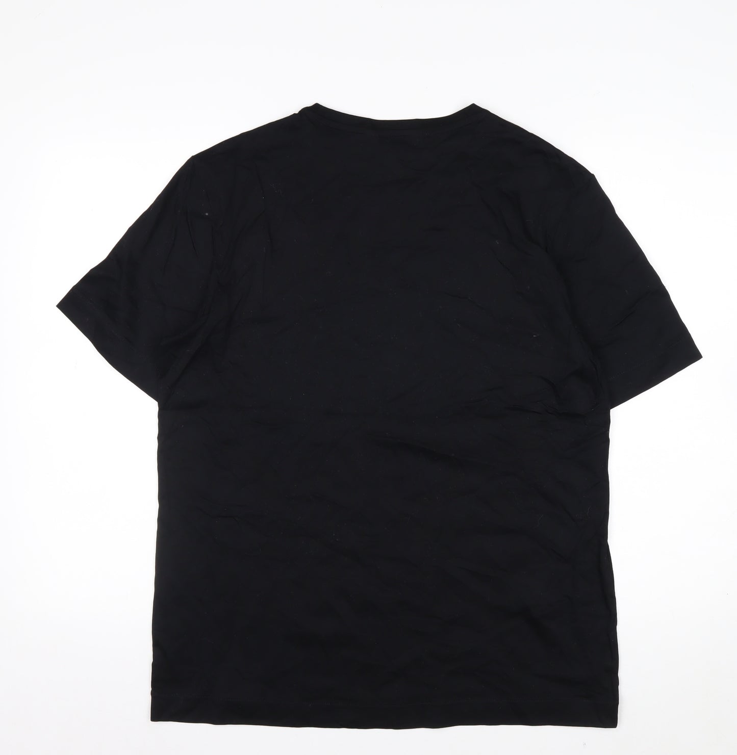 Marks and Spencer Autograph Men's Black Supima Cotton Crew Neck T-Shirt M