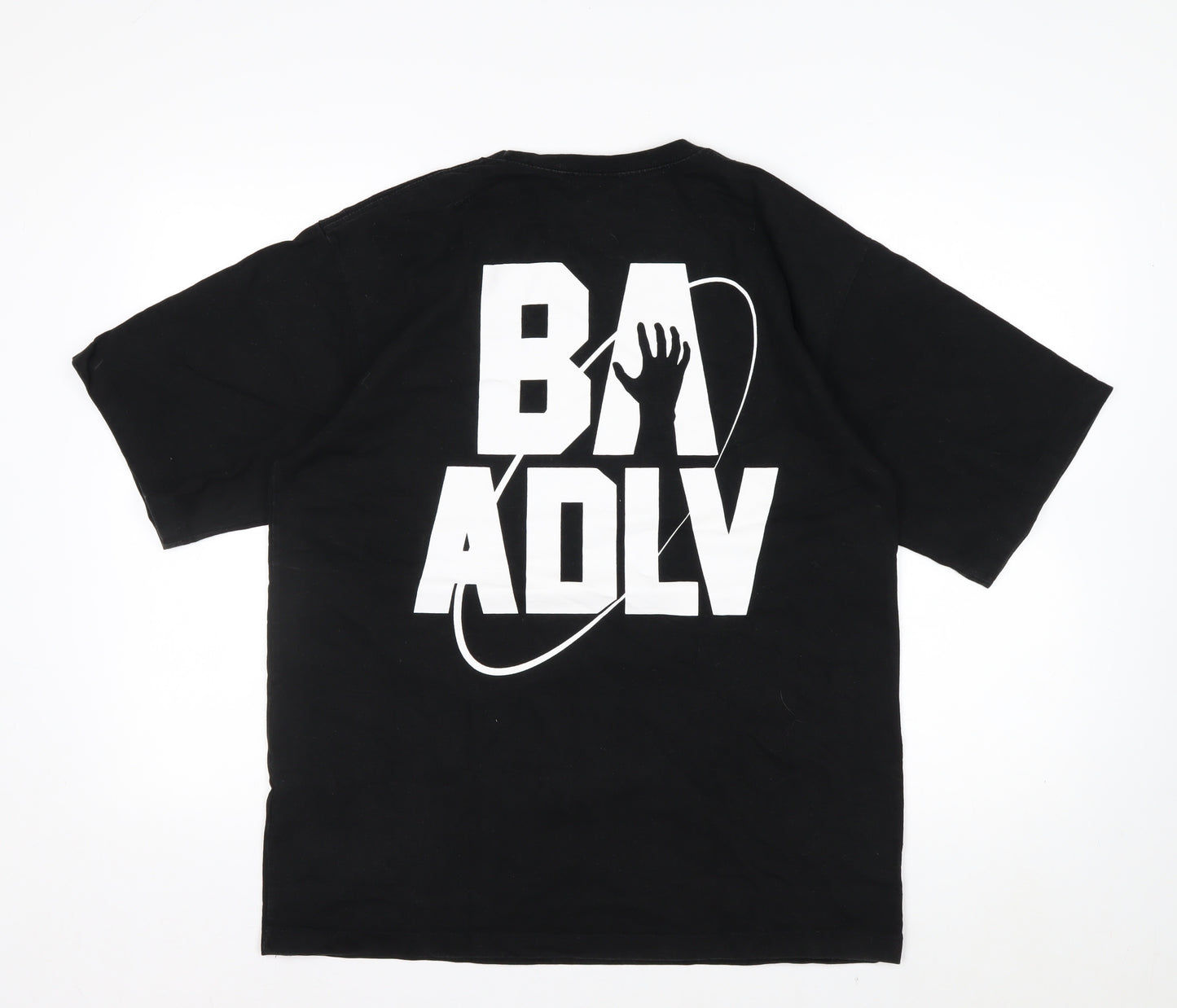 acmé de la vie ADLV Black Men's Graphic Print Cotton T-Shirt L