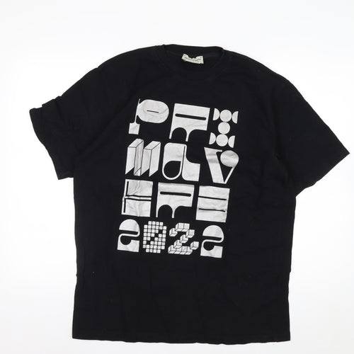 Primavera Sound Barcelona Men's Black Graphic Music T-Shirt Size S