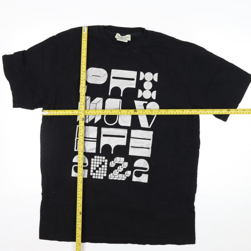 Primavera Sound Barcelona Men's Black Graphic Music T-Shirt Size S
