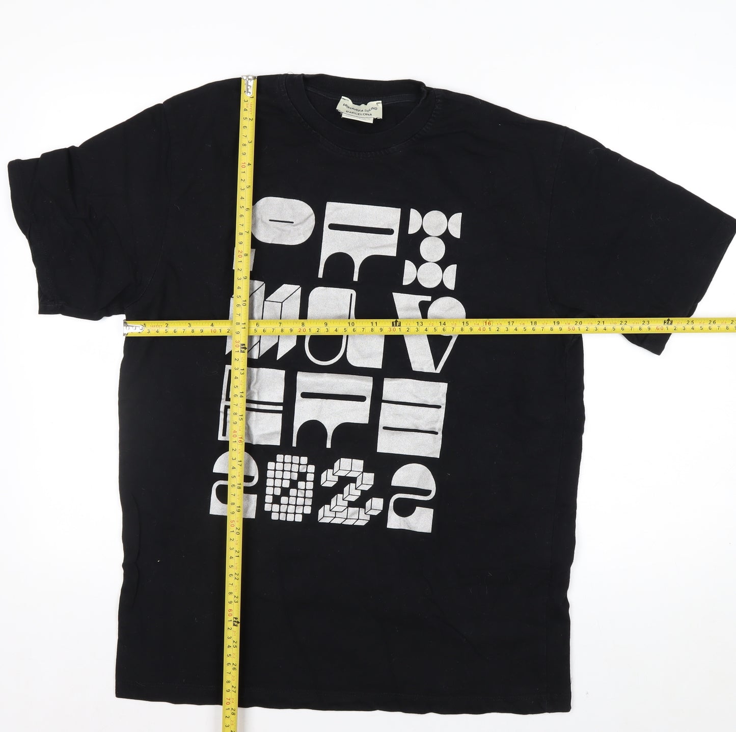 Primavera Sound Barcelona Men's Black Graphic Music T-Shirt Size S