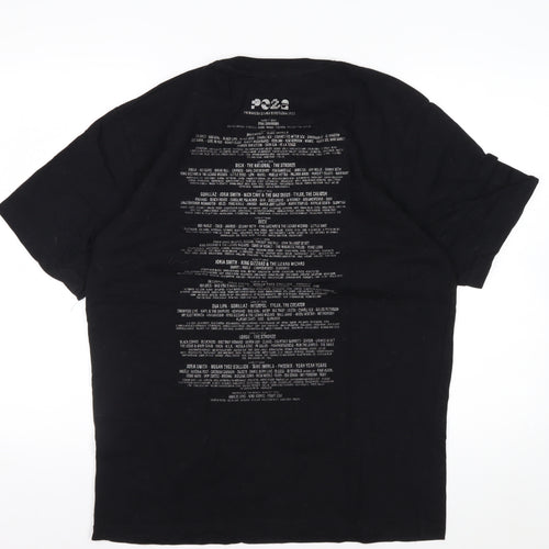 Primavera Sound Barcelona Men's Black Graphic Music T-Shirt Size S